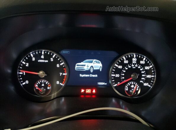 5XYP5DHC2NG279300 2022 KIA TELLURIDE Серый Вид щитка приборов