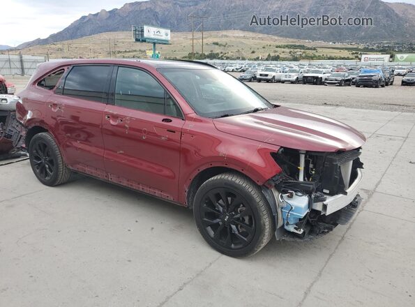 5XYRK4LF6MG073446 2021 KIA SORENTO Red Front right