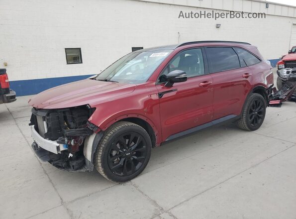 5XYRK4LF6MG073446 2021 KIA SORENTO Red Front left