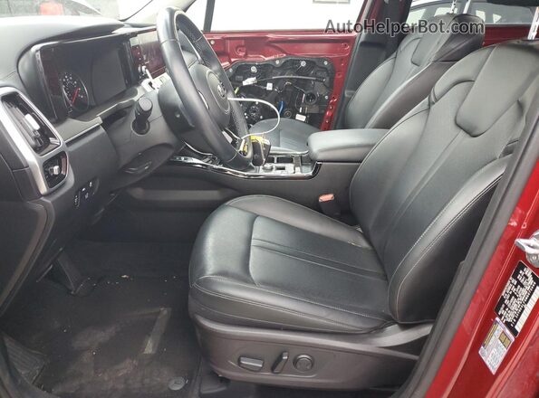 5XYRK4LF6MG073446 2021 KIA SORENTO Red Front interior view