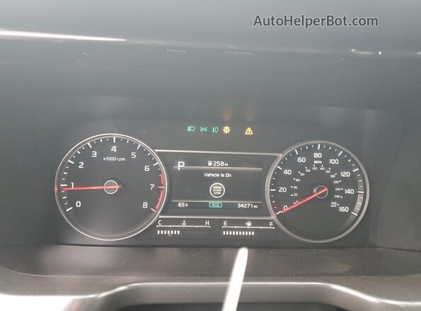 5XYRK4LF6MG073446 2021 KIA SORENTO Red Instrument cluster view