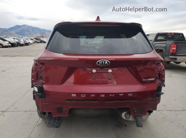 5XYRK4LF6MG073446 2021 KIA SORENTO Red Rear view