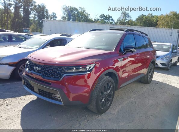 5XYRKDLF2NG094571 2022 KIA SORENTO Red Widok wnętrza 360 stopni