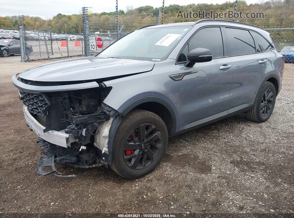 5XYRLDLC5MG060867 2021 KIA SORENTO Gray Front left