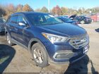 2018 Hyundai Santa Fe Sport 2.4l Blue vin: 5XYZTDLB1JG569356