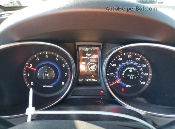 5XYZWDLA8GG357674 2016 HYUNDAI SANTA Серебряный Вид щитка приборов