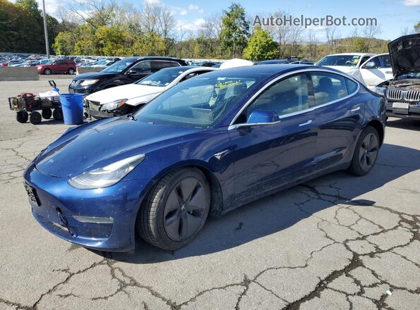 5YJ3E1EA1JF022520 2018 TESLA MODEL Синий Передняя левая четверть