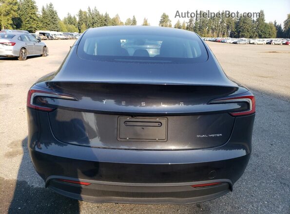 5YJ3E1EB0SF882774 2025 TESLA MODEL Gray Vista trasera