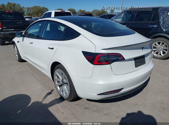 5YJ3E1EB2NF288093 2022 TESLA MODEL 3 White Tył lewy