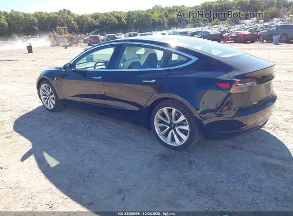 5YJ3E1EB8JF182774 2018 TESLA MODEL 3 Черный Задняя левая четверть