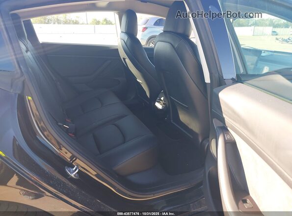 5YJ3E1EB8NF243448 2022 TESLA MODEL 3 Black Widok naklejki z numerem VIN