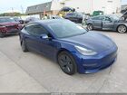 2022 Tesla Model 3 Long Range Dual Motor All-wheel Drive Blue vin: 5YJ3E1EBXNF106771