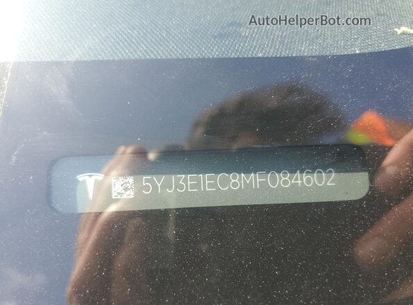 5YJ3E1EC8MF084602 2021 TESLA MODEL Черный Вид подкапотного пространства