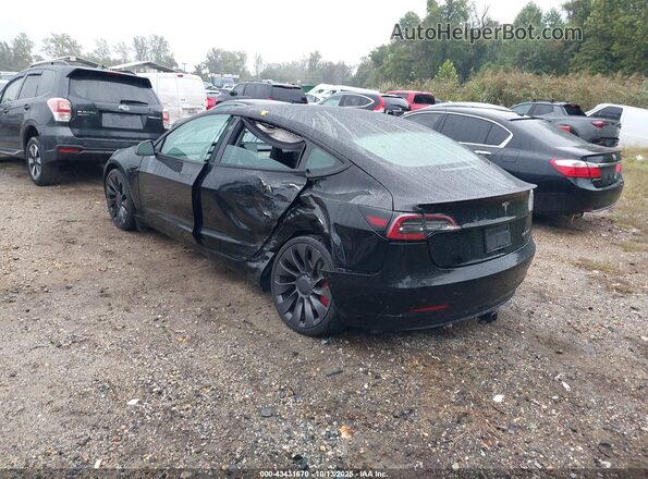5YJ3E1ECXMF914237 2021 TESLA MODEL 3 Black Задня ліва чверть