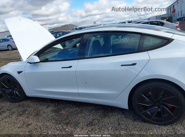 5YJ3E1ET8SF038801 2025 TESLA MODEL 3 White სალონის 360-გრადუსიანი ხედი