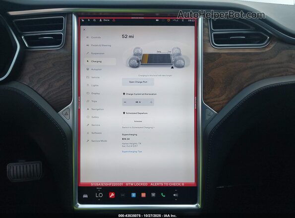 5YJSA1E10HF220331 2017 TESLA MODEL S Silver 
