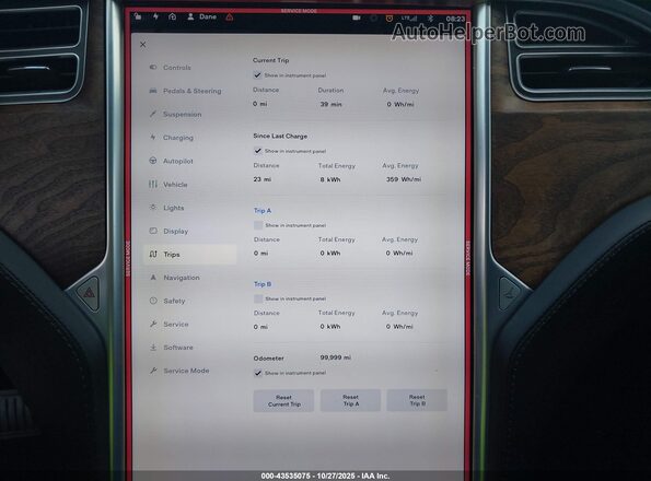 5YJSA1E10HF220331 2017 TESLA MODEL S Silver Widok tylnych siedzeń