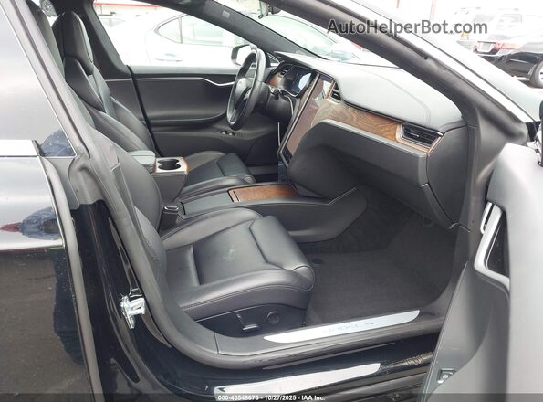 5YJSA1E20KF345815 2019 TESLA MODEL S Black Widok wnętrza z przodu