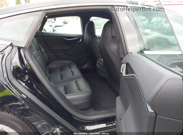 5YJSA1E20KF345815 2019 TESLA MODEL S Black Widok naklejki z numerem VIN