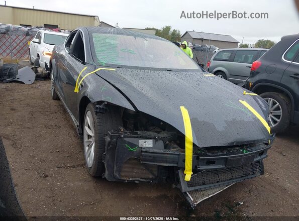 5YJSA1E22LF359636 2020 TESLA MODEL S Синий Передняя правая четверть