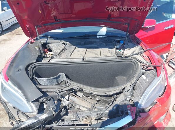 5YJSA1E2XJF243839 2018 TESLA MODEL S Красный Вид сзади