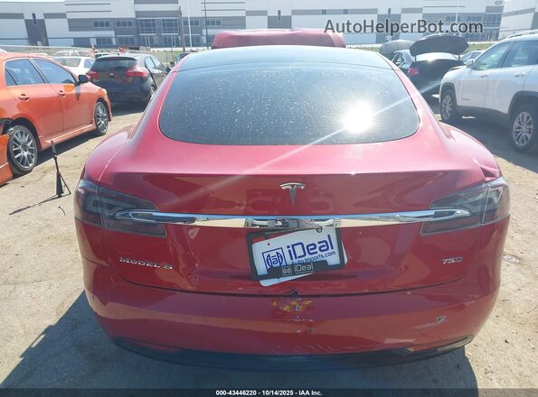 5YJSA1E2XJF243839 2018 TESLA MODEL S Красный 