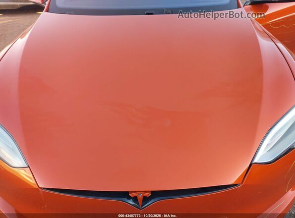 5YJSA1E40GF150855 2016 TESLA MODEL S Оранжевый Вид сзади