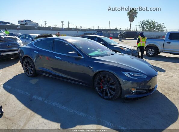 5YJSA1E46KF313596 2019 TESLA MODEL S Gray Przód prawy