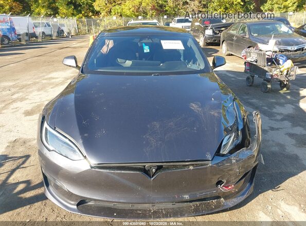 5YJSA1E56PF527181 2023 TESLA MODEL S Gray Vista del cuadro de instrumentos