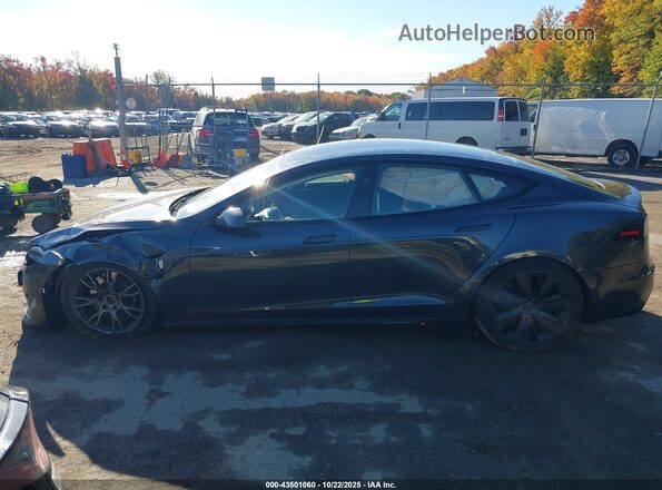 5YJSA1E56PF527181 2023 TESLA MODEL S Gray Vista interior de 360 grados