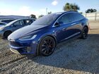 2020 Tesla Model X Blue vin: 5YJXCBE47LF301402