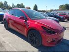 2021 Tesla Model Y Long Range Dual Motor All-wheel Drive Red vin: 5YJYGDEE1MF298754