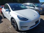 2021 Tesla Model Y Long Range Dual Motor All-wheel Drive White vin: 5YJYGDEE5MF233096
