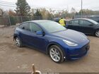 2021 Tesla Model Y Long Range Dual Motor All-wheel Drive Blue vin: 5YJYGDEE9MF060795
