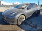 2021 Tesla Model Y Long Range Dual Motor All-wheel Drive Gray vin: 5YJYGDEEXMF244529