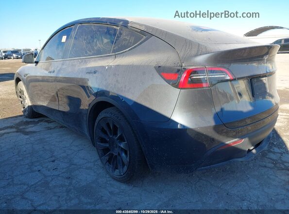 5YJYGDEEXMF244529 2021 TESLA MODEL Y Gray Задня ліва чверть
