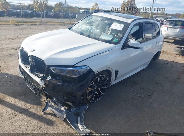 5YMJU0C08P9P88463 2023 BMW X5 Белый Передняя левая четверть