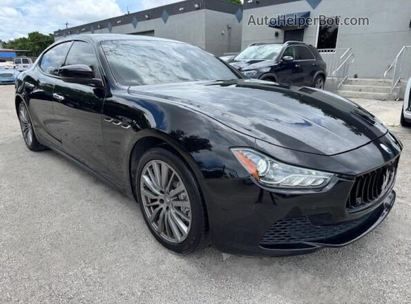ZAM57RSA3H1206281 2017 MASERATI GHIBLI Black Widok z przodu