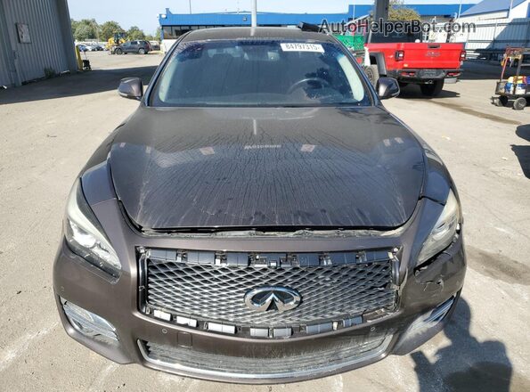 JN1BY1AP1HM740991 2017 INFINITI Q70 Коричневый Вид сзади