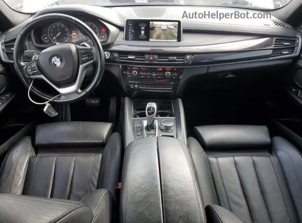 5UXKU2C55H0N85426 2017 BMW X6 Белый Вид щитка приборов