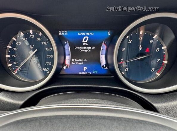 ZAM57RSA3H1206281 2017 MASERATI GHIBLI Black Widok tylnych siedzeń