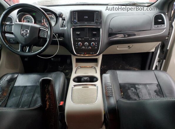 2C4RDGCG2JR300661 2018 DODGE CARAVAN Белый Вид щитка приборов