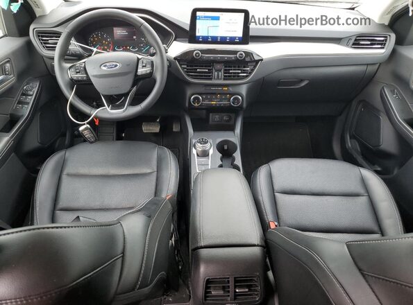 1FMCU0H67NUB78283 2022 FORD ESCAPE Белый Вид щитка приборов