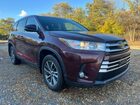 2019 Toyota Highlander Hybrid Бордовый vin: 5TDJGRFHXKS071207