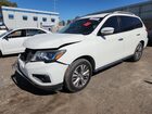 2018 Nissan Pathfinder S White vin: 5N1DR2MN3JC614061