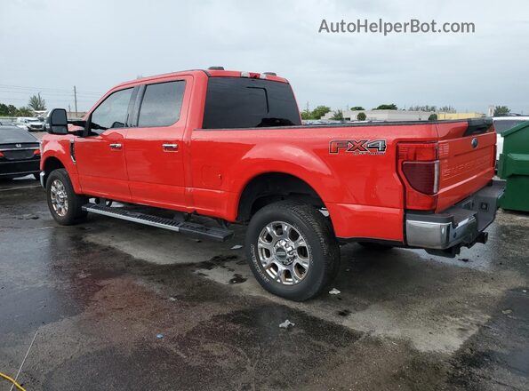 1FT7W2BNXMEC40800 2021 FORD F250 Красный Задняя правая четверть