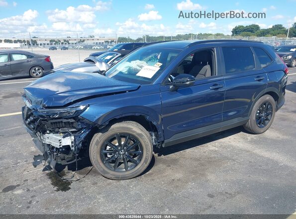 7FARS5H57TE004782 2026 HONDA CR-V HYBRID Синий Передняя левая четверть