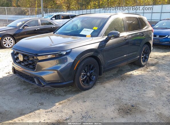 7FARS5H88SE019686 2025 HONDA CR-V HYBRID Gray წინა მარცხენა ხედი სამი მეოთხედიდან