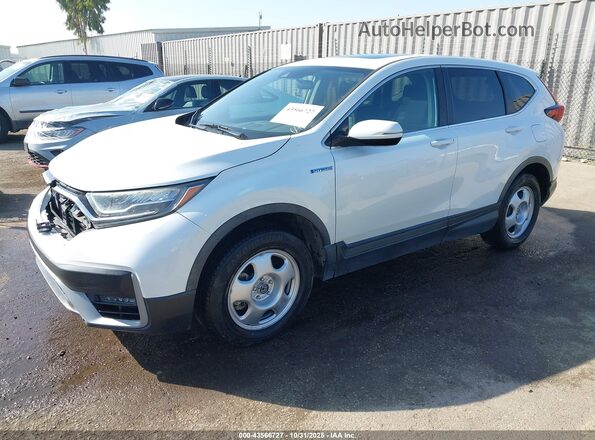 7FART6H5XLE005105 2020 HONDA CR-V HYBRID White Առջևի ձախ երեք քառորդ տեսարան