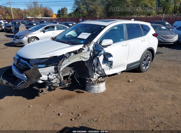 7FART6H80LE005835 2020 HONDA CR-V HYBRID White Առջևի ձախ երեք քառորդ տեսարան